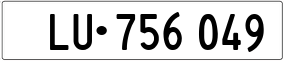 Trailer License Plate